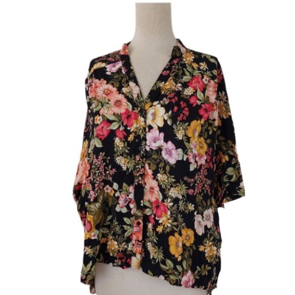 Zara Floral Button Up Blouse - Picture 2 of 10